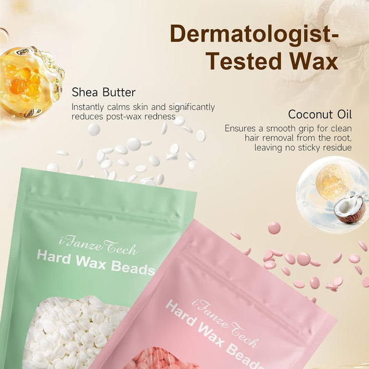 Waxing-Set, Wachs Haarentfernung für Frauen Männer: Professionelles Wax set, Ganzkörper Haarentfernu