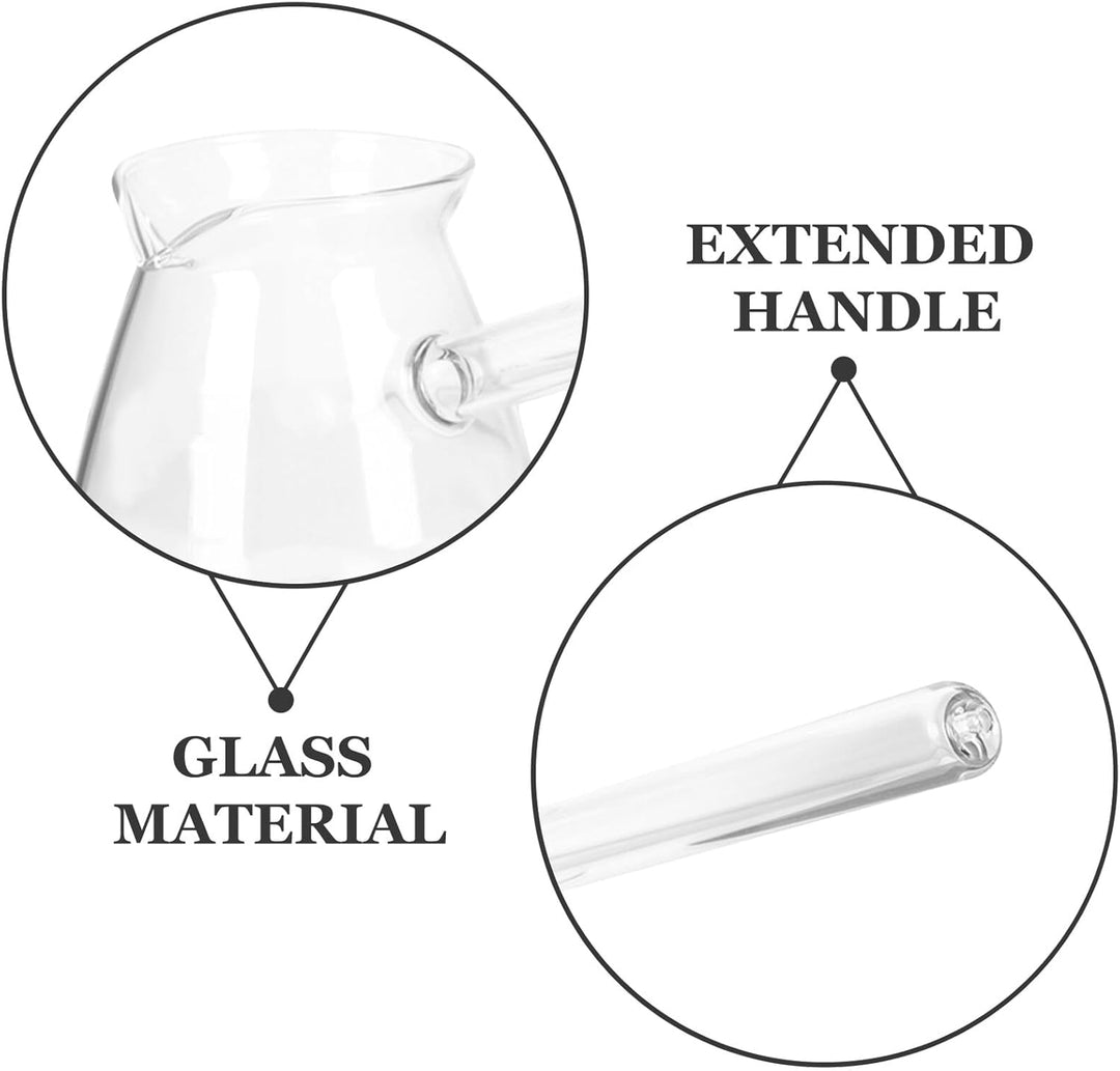 Housoutil Transparente Türkische Kaffeekanne 450 Ml Verdicktes Hochborosilikatglas Praktische Mit Se