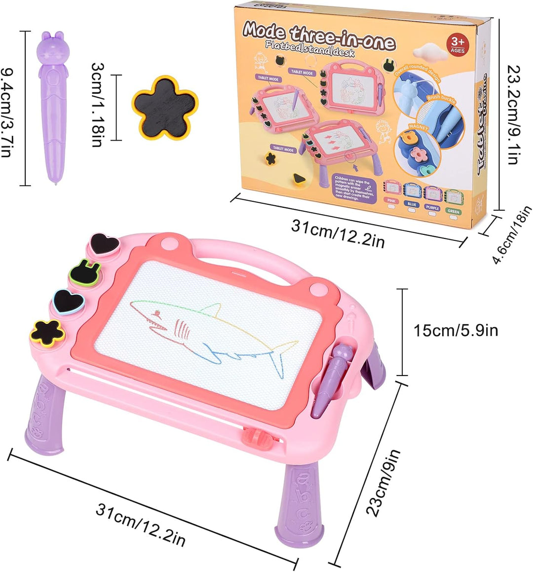 Sarsumir Magnetische Maltafel Zaubertafeln für Kinder, Zaubertafel Maltafel Magnettafel Reisegrösse,