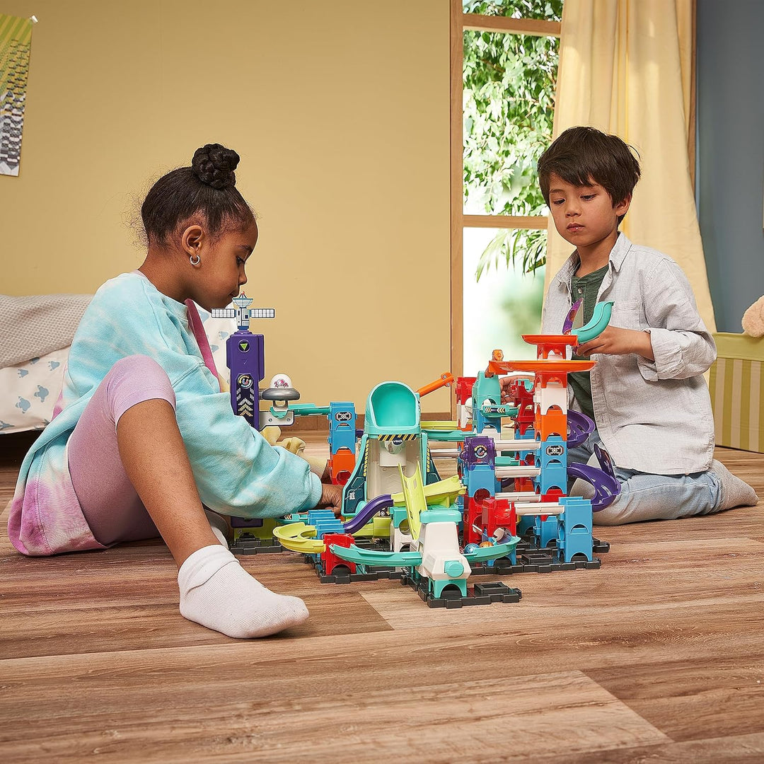 VTech Marble Rush - Space Magnetic Set XL300 E – Interaktive Murmelbahn mit spannenden Bahnelementen