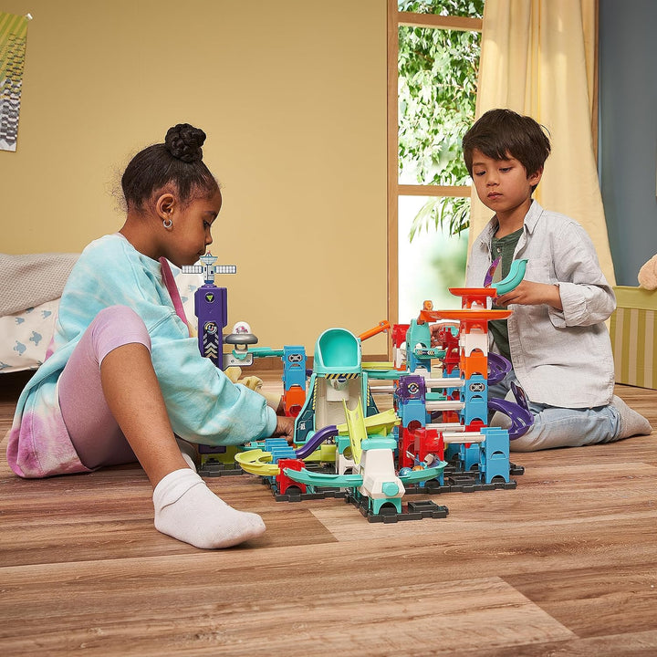 VTech Marble Rush - Space Magnetic Set XL300 E – Interaktive Murmelbahn mit spannenden Bahnelementen
