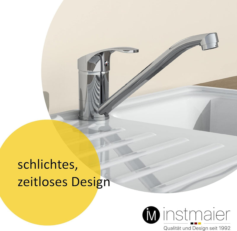 instmaier K1 Küchenaramtur Niederdruck | Wasserhahn Küche | Niederdruck Spültischarmatur | Armatur S