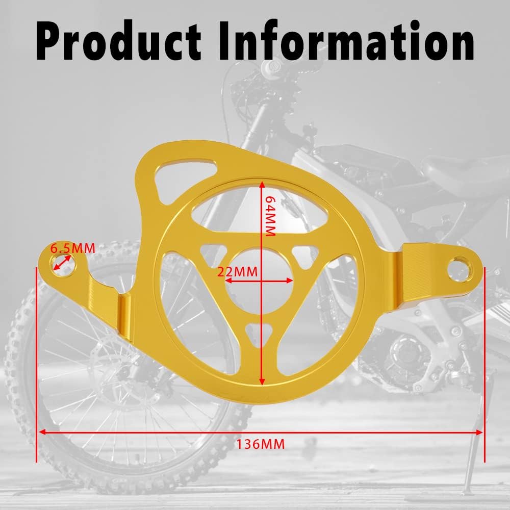 JFG RACING Surron Motorgehäuse-Schutzhülle, Motorrad-Riemenscheibenschutz, dekorative Ritzelabdeckun