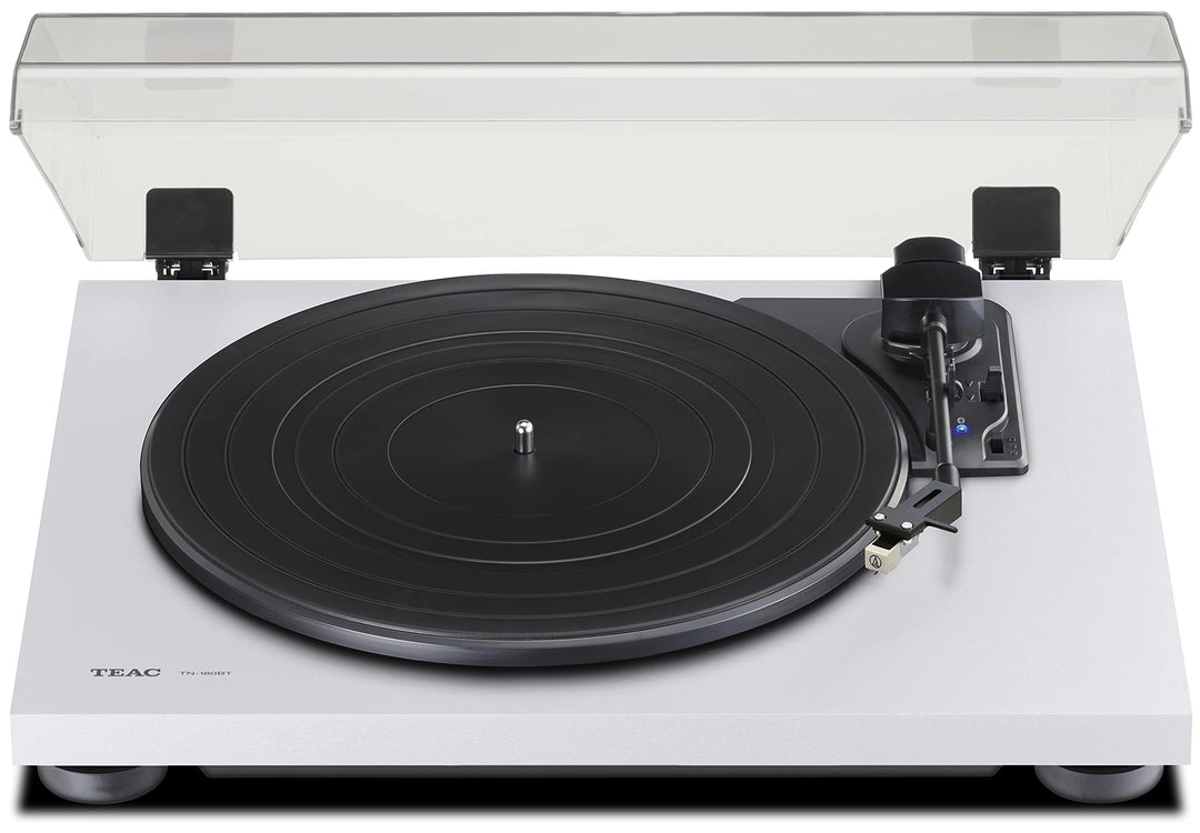 Teac TN-180BT(W) Hifi Plattenspieler mit Bluetooth Sender für Lautsprecher und Kopfhörer (Riemenantr