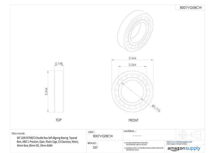 SKF Pendelkugellager 1209 EKTN9/C3