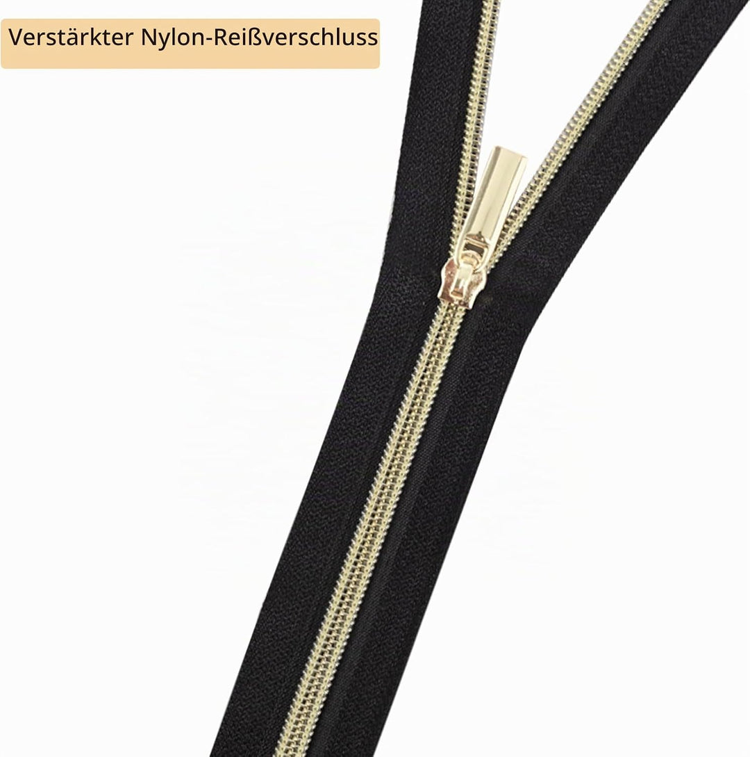 GUBOCA 9 M Reissverschluss,Näh Endlosreissverschluss mit Zipper,mit 30 Stück Reissverschlüsse Zubehö