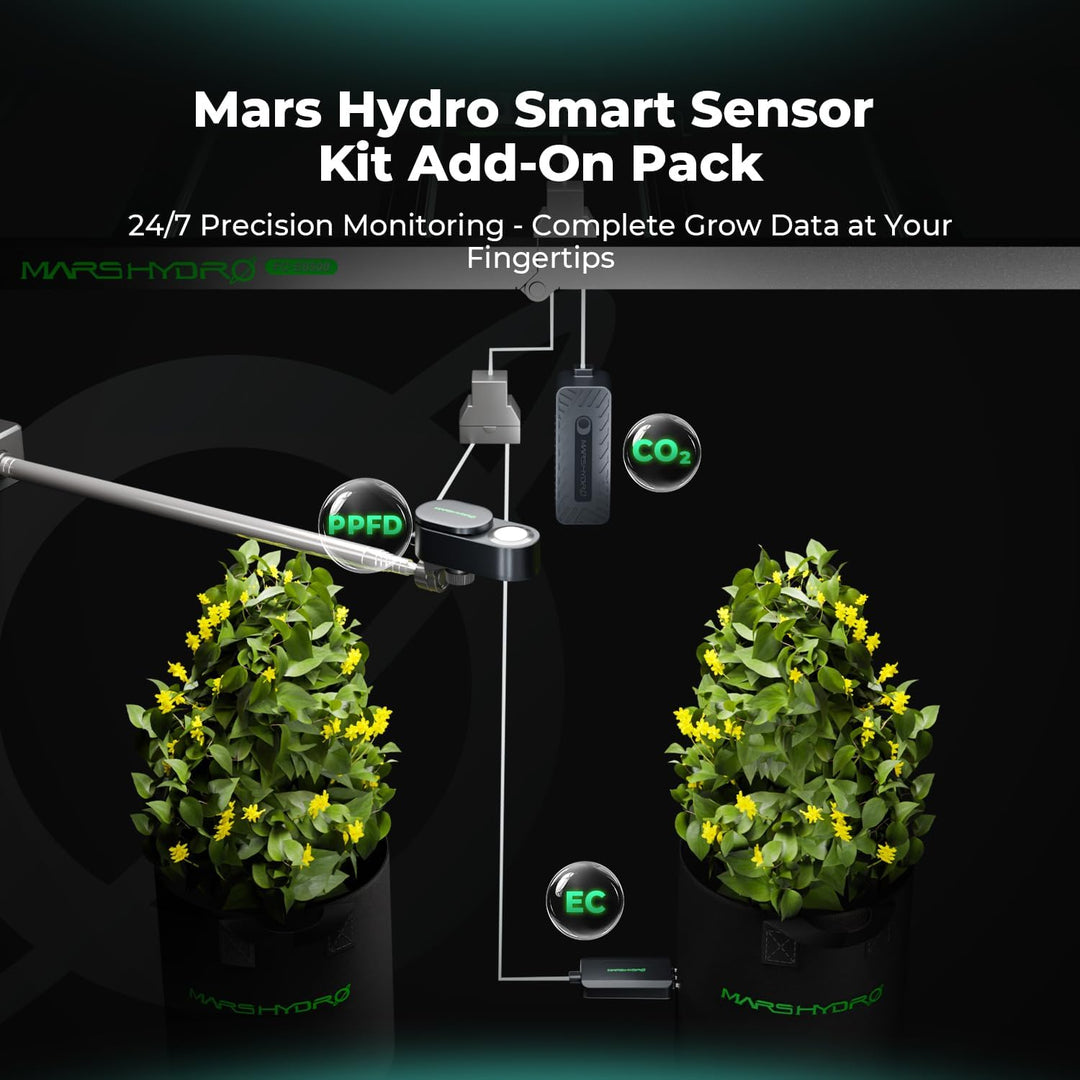 MARS HYDRO Pflanzensensor Kit: PPFD-, CO₂- und Bodensensoren | für iControl &amp; iHub-Pro Präzises Umwe