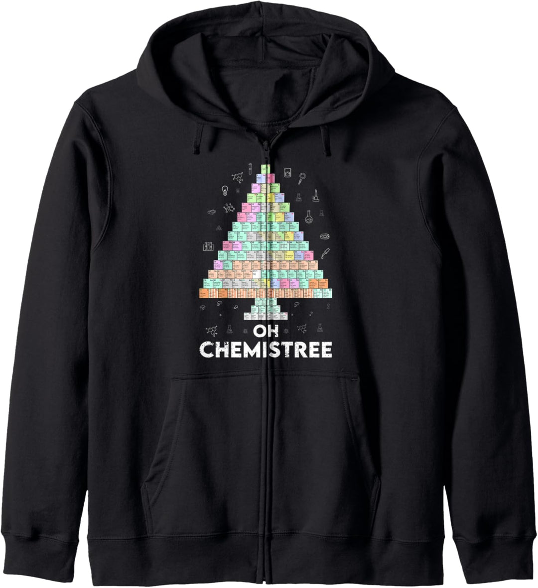 Oh Chemistree Cool Science Chemical Periodensystem Weihnachten Kapuzenjacke