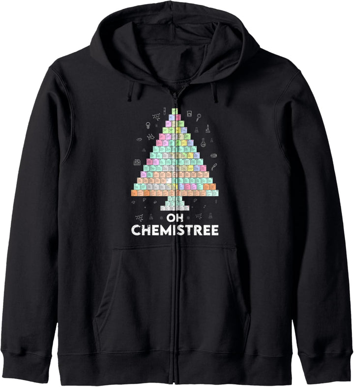 Oh Chemistree Cool Science Chemical Periodensystem Weihnachten Kapuzenjacke