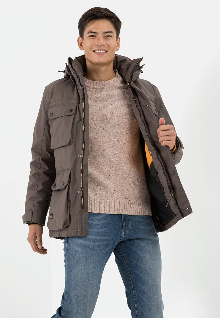 camel active Herren Jacket 28 Dark Brown, 28 Dark Brown