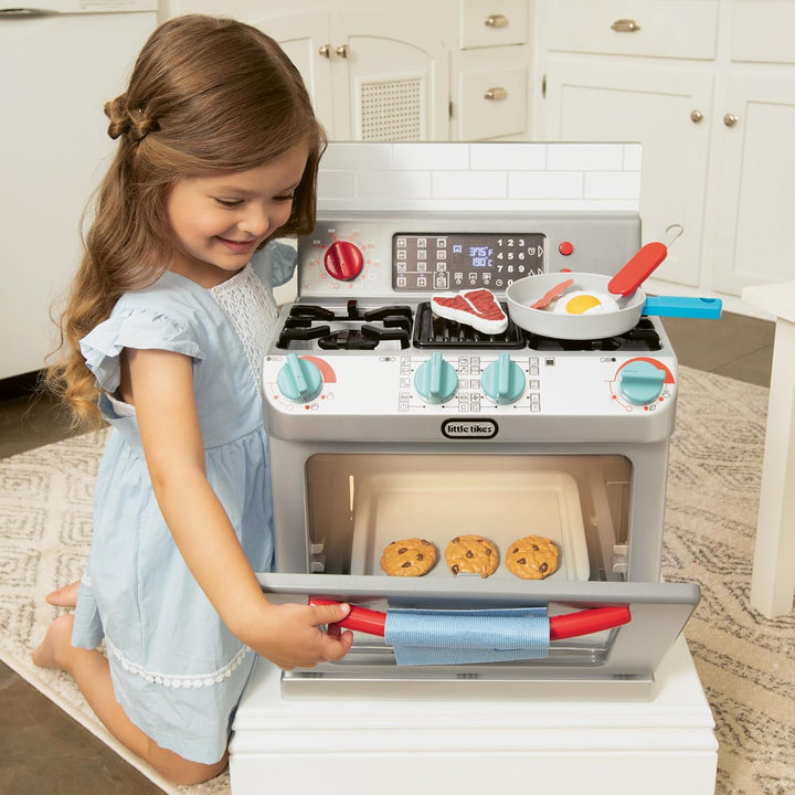 little tikes First Oven - Interaktiv & Realistisch - Mit Licht & Geräuschen - Schein-Spielgerät für
