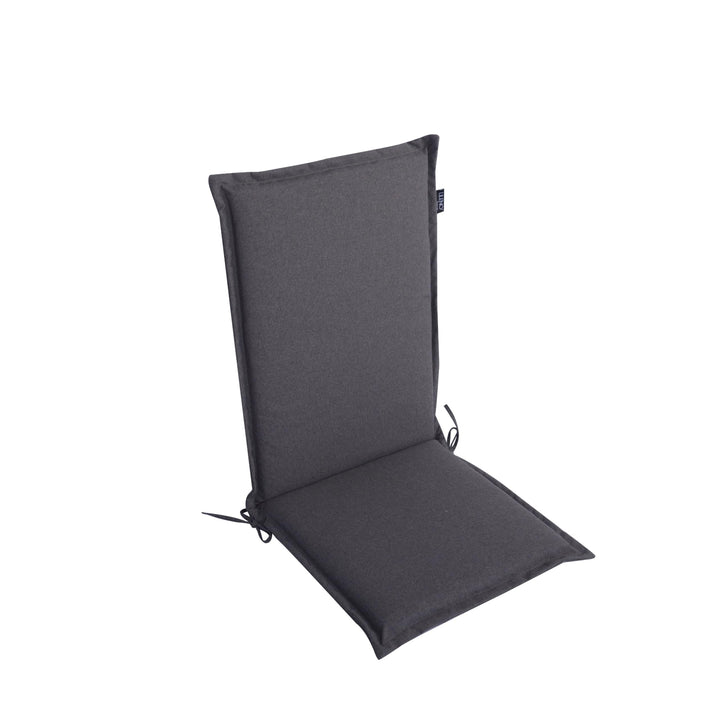 LILENO HOME Gartenstuhl Auflagen als [1er Set - Hochlehner] in Anthrazit Y - bequeme Liegen als Sitz