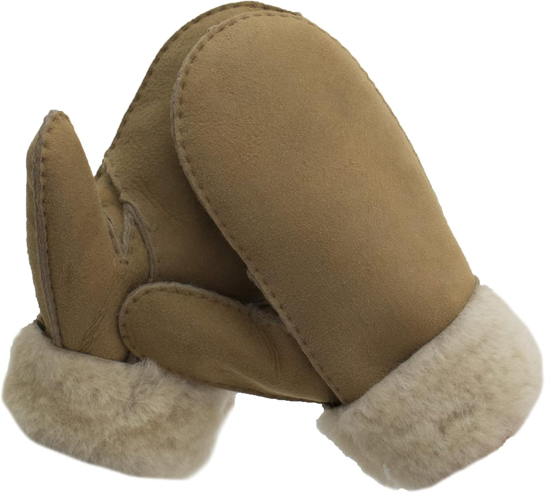 Reissner Lammfelle warme Merino Lammfell Fäustlinge Faust Handschuhe für Damen und Herren HDS-FAUST1