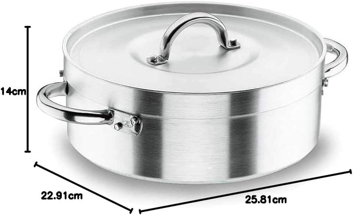 Lacor 20020 Bratentopf mit Deckel 20 cm