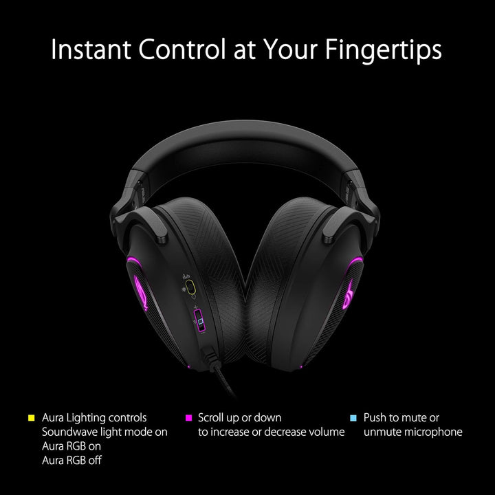 ASUS ROG Delta S USB-C Gaming Headset (kabelgebunden, AI Noise-Canceling, RGB Beleuchtung, kompatibe
