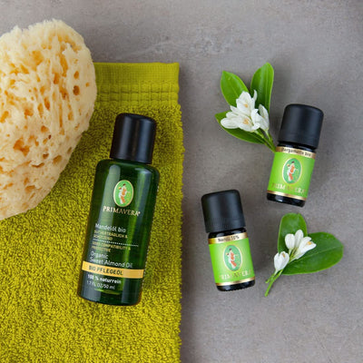 PRIMAVERA Pflegeöl Mandelöl bio 6 x 50 ml - Aromaöl, Naturkosmetik - pflegend, feuchtigkeitsspendend