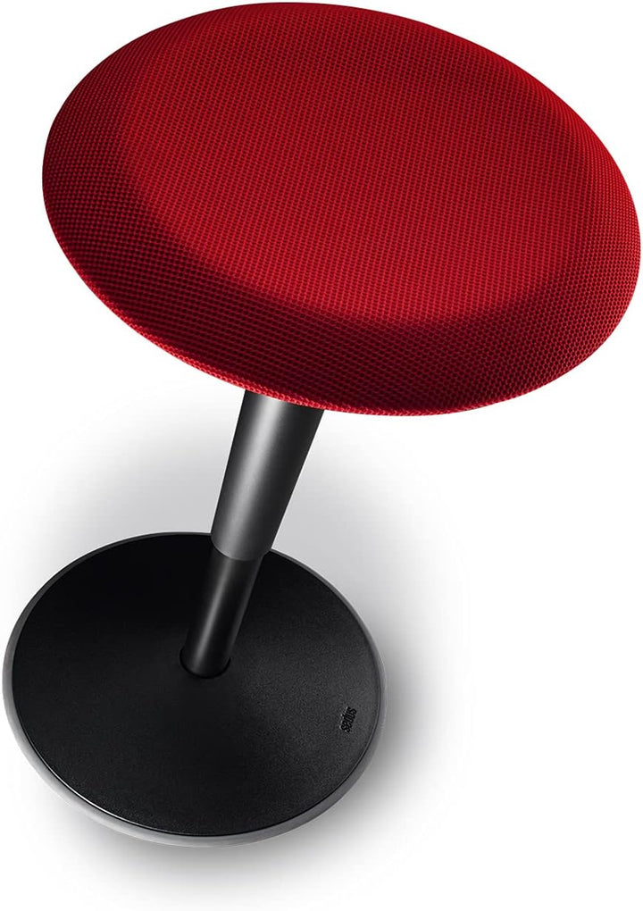 Sedus se:fit, Ergonomischer Hocker, Stehhocker, Stehsitz, Stehhilfe, Rot, Schwarz, Kunststoff, Gummi