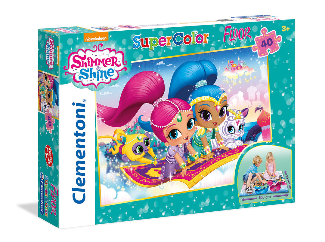 Clementoni 25451 "Shimmer und Shine Bodenpuzzle, 40 Teile