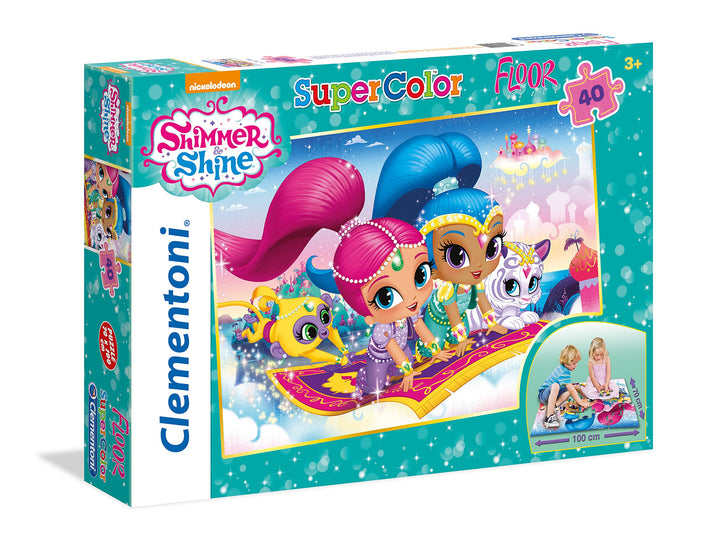 Clementoni 25451 "Shimmer und Shine Bodenpuzzle, 40 Teile