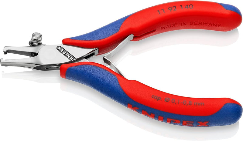 Knipex Elektronik-Abisolierzange mit Mehrkomponenten-Hüllen 140 mm 11 92 140