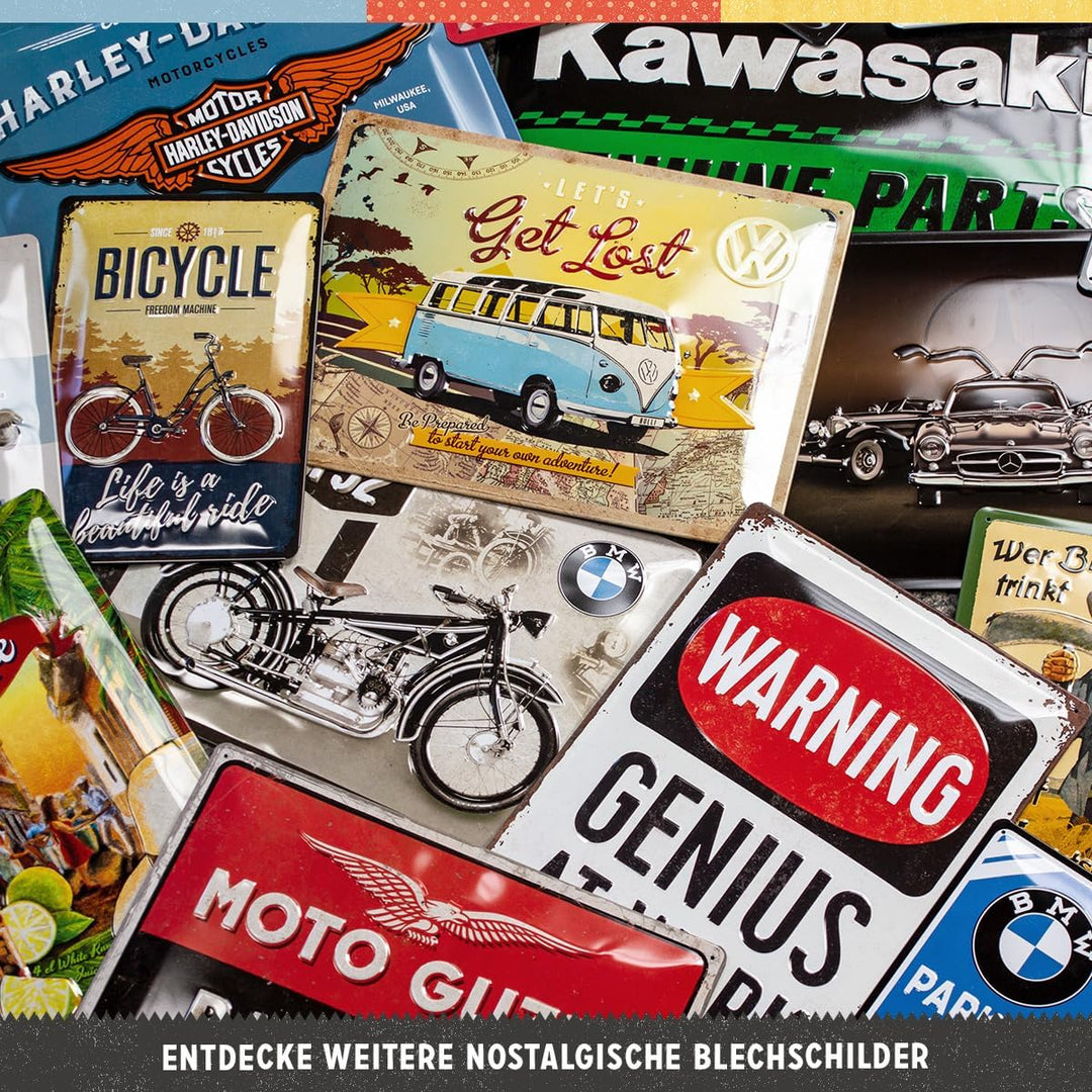Nostalgic-Art Retro Blechschild, Wer Bier trinkt hilft der Landwirtschaft – Geschenk-Idee als Bar-Zu