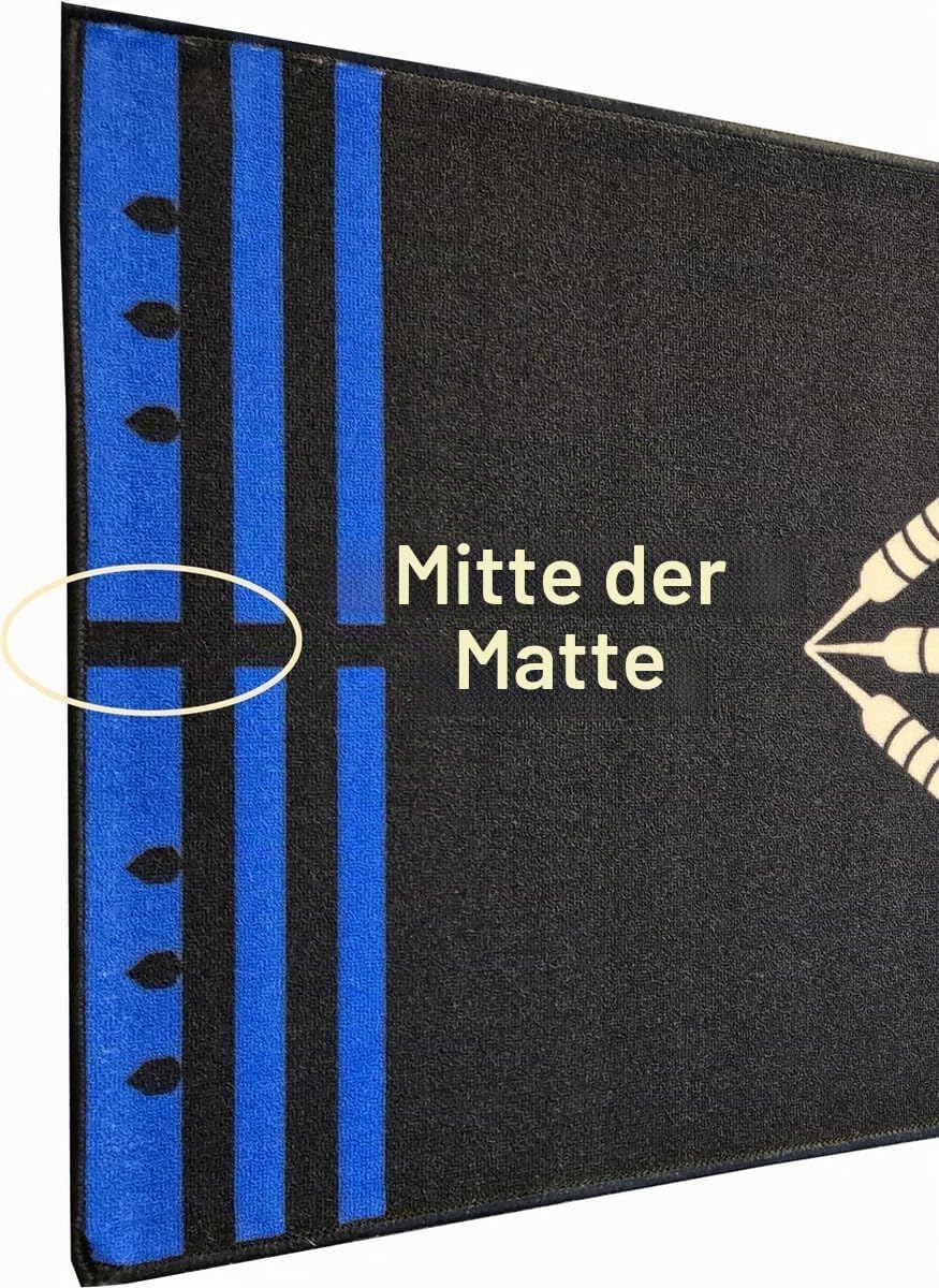 ABC Darts - Dartmatte - Anthrazitblau - 241 x 80 cm
