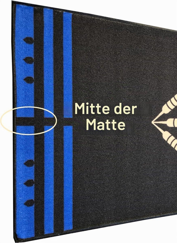 ABC Darts - Dartmatte - Anthrazitblau - 241 x 80 cm
