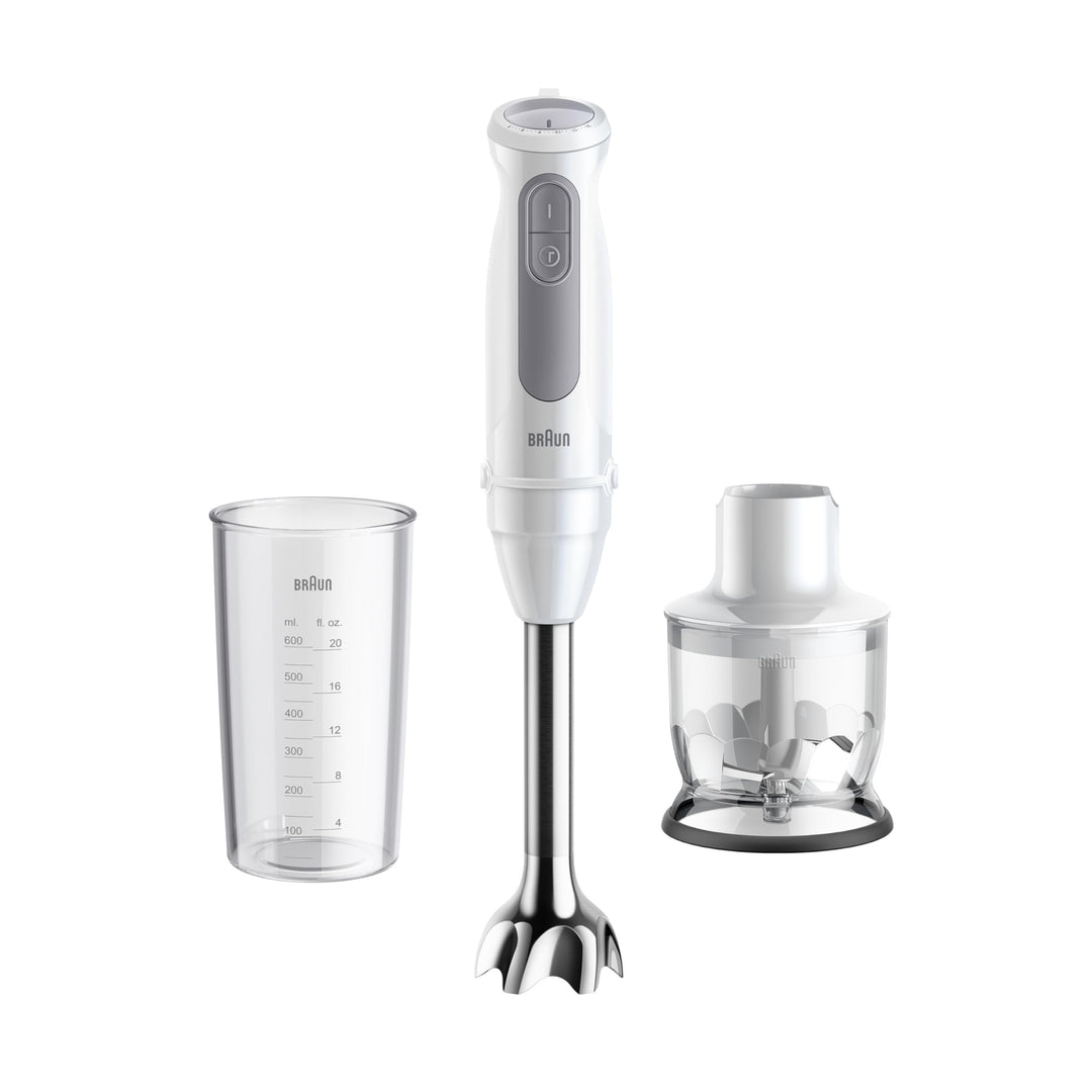Braun Stabmixer MultiQuick 5 MQ50201M, PowerBell Plus Technologie, 21 Geschwindigkeitsstufen+Turbo,