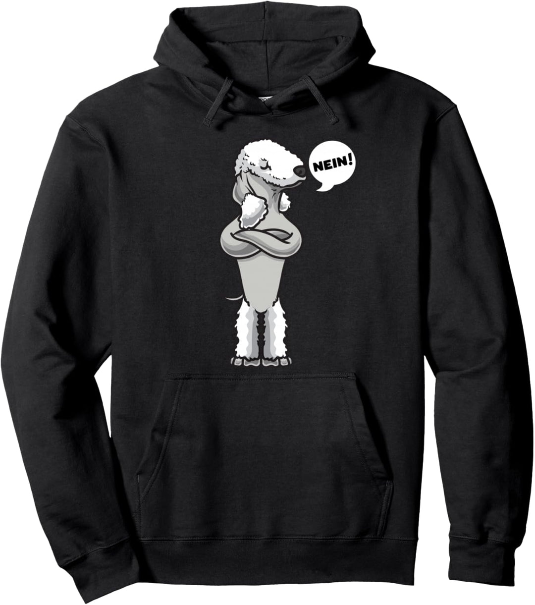 Sturer Bedlington Terrier Hund lustig Hundefan Pullover Hoodie