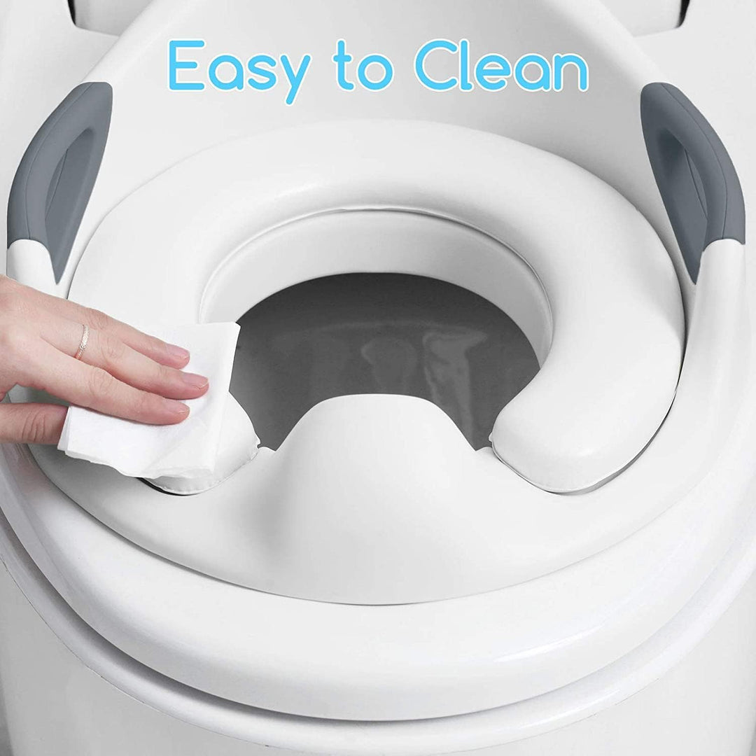 Kinder Toilettensitz WC-Sitz für Junge und Mädchen Kindertoilettensitz für Kissengriff und Rückenleh