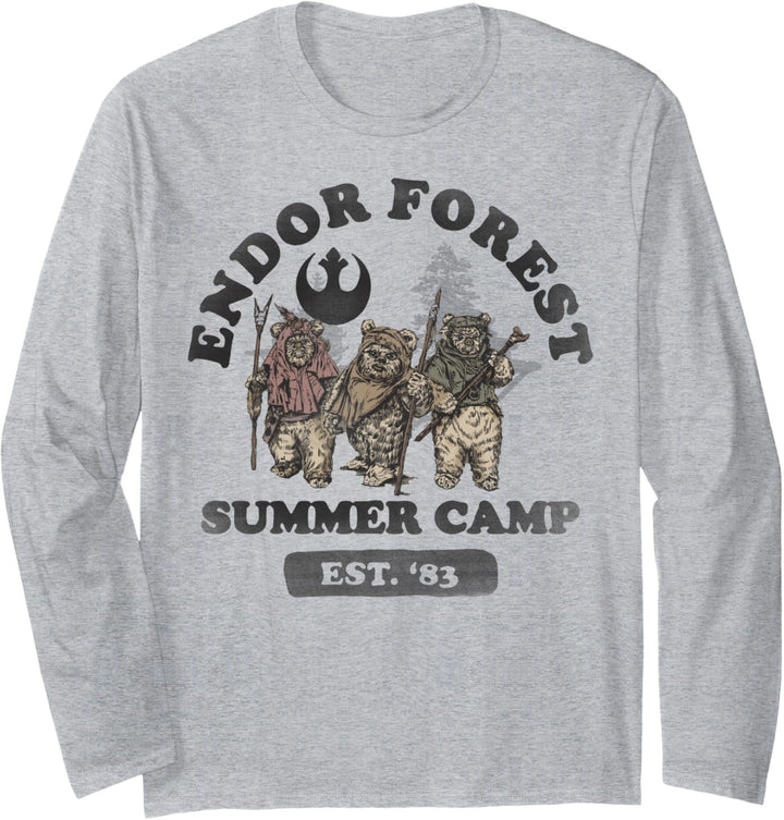 Star Wars Ewok Endor Camp Est '83 Poster Langarmshirt