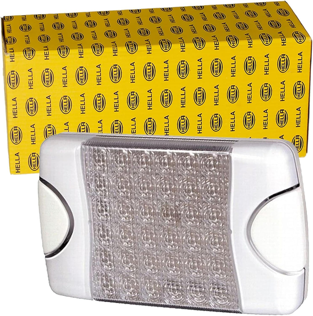 HELLA - Innenraumleuchte - DuraLED - LED - 12/24V - 9W - LED - Anbau/geschraubt - Lichtscheibenfarbe