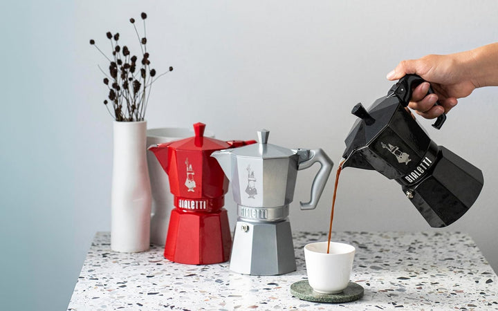 - 0009065 - bialetti 3 tazze Schwarz, 3 tazze Schwarz