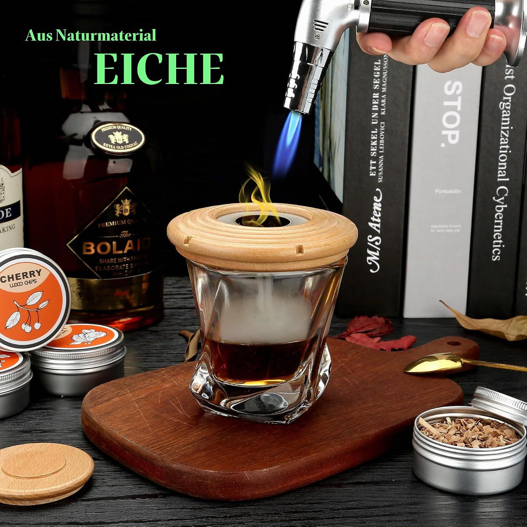 Cocktail Smoker Kit, Whisky Steine, Flambierbrenner, Vatertagsgeschenk, Old Fashioned Whiskey Smoker