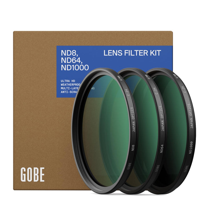 Gobe 72 mm Graufilter ND8, ND64, ND1000 - ND Filter Kit(2Peak) 72mm, 72mm