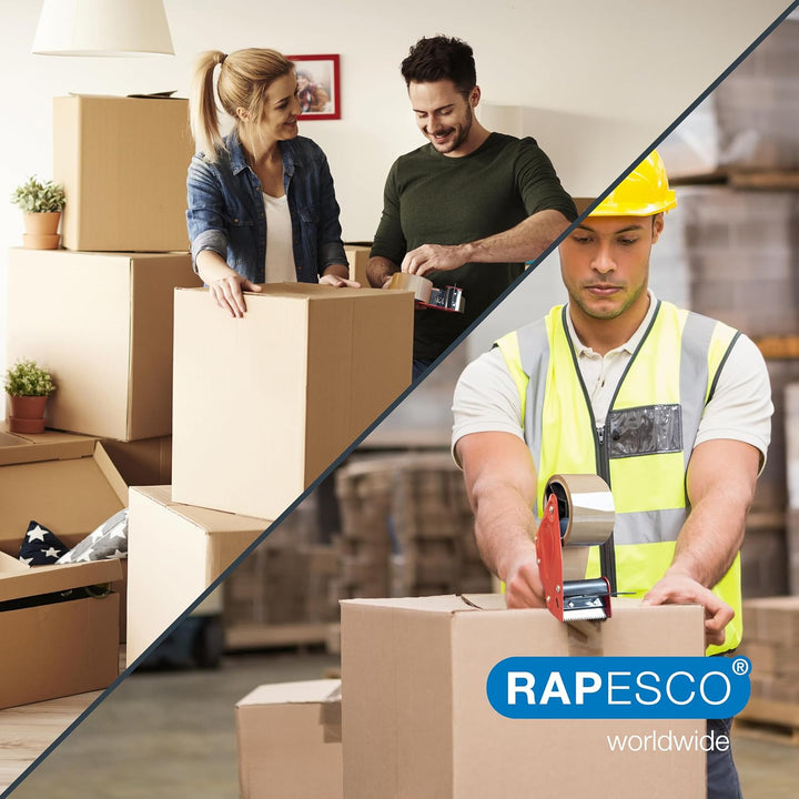 Rapesco 1581 Germ-Savvy Antibakteriell 960 Klebeband-Handabroller mit 5 Braune Packbänder Spender +