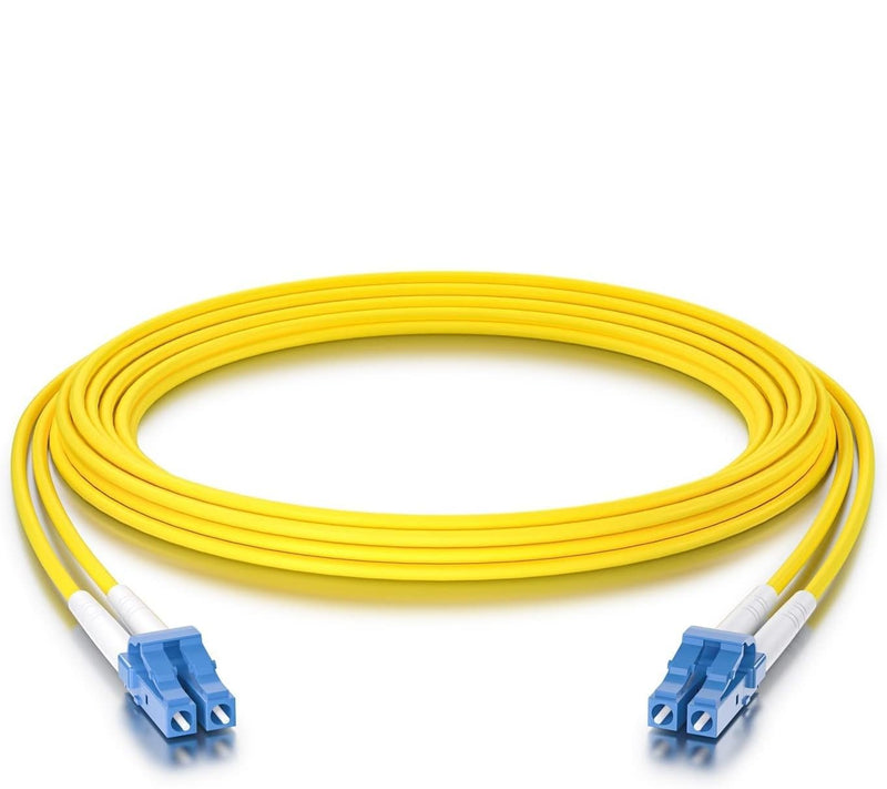 10Gtek LC zu LC OS2 Singlemode Duplex 50-Meter, LWL Glasfaser Patchkabel Fibre Optic Patch Cable 9/1