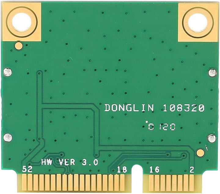 Drahtlose Netzwerkkarte, Mini PCI-E Bluetooth 4.1 Wi-Fi-Karte 2,4G-300 Mbit/s/5G-867 Mbit/s, Hochges