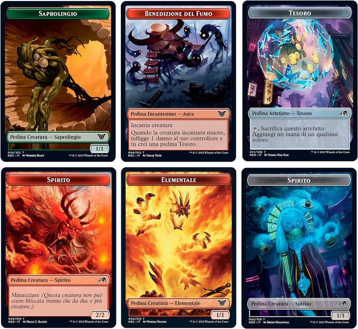 Magic The Gathering Kamigawa: Dinastia Neon C92101030 Magic:_l'Adunanza Commander Deck, Grün-Rot