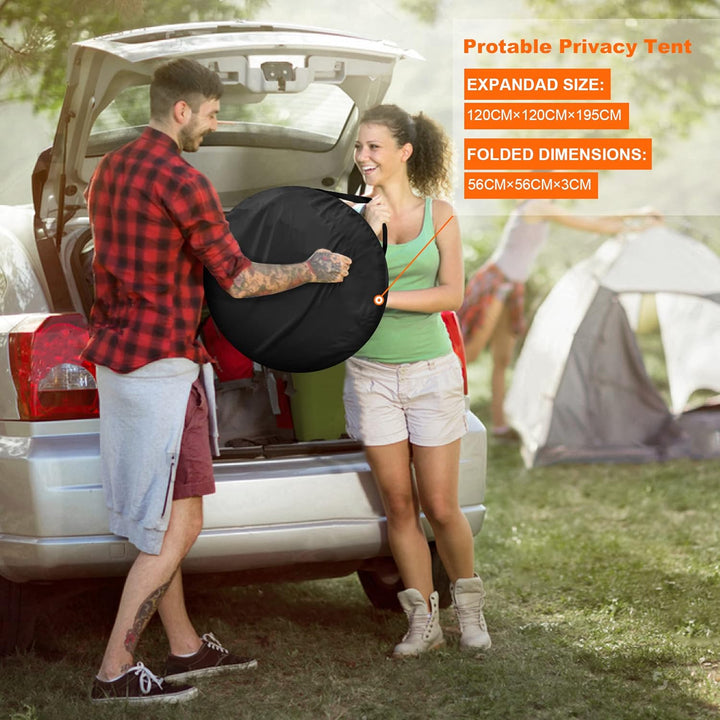 Camping Toilettenzelt riggoo Duschzelt Pop Up Umkleidezelt Privatsphäre Toilette Umkleidekabine Lage
