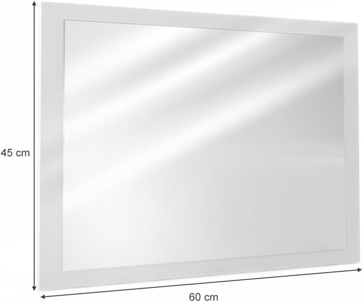 Vicco Badezimmerspiegel Emma, Weiss, 45 x 60 cm, Spiegel