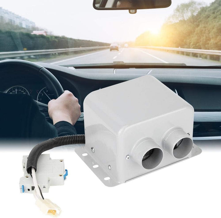CHICIRIS Tragbare Autoheizung - 800W 2-Loch-Auto-Elektroheizung Winterheizung Wärmer Fensterentfrost