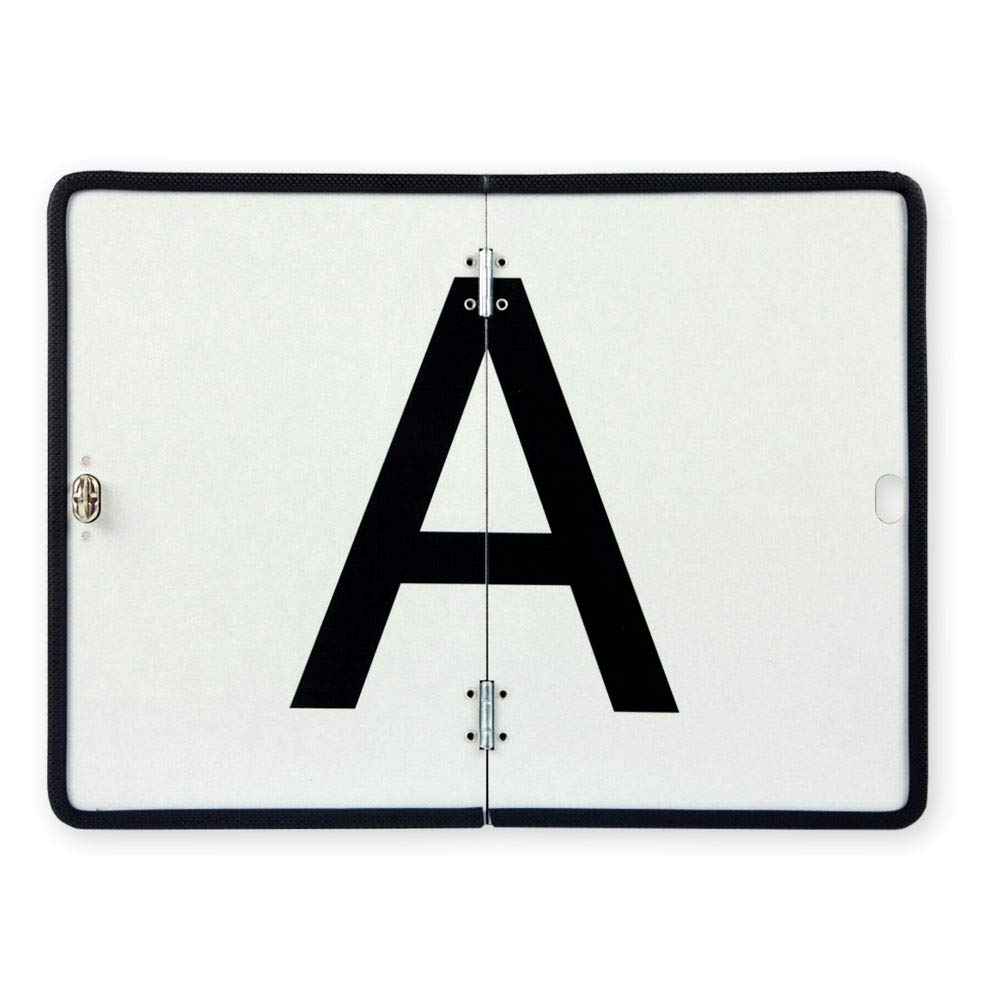 A-Tafel A-Schild für Abfalltransport auf Stahlblech vertikal klappbar mit Kantenschutz 400x300 mm Dr