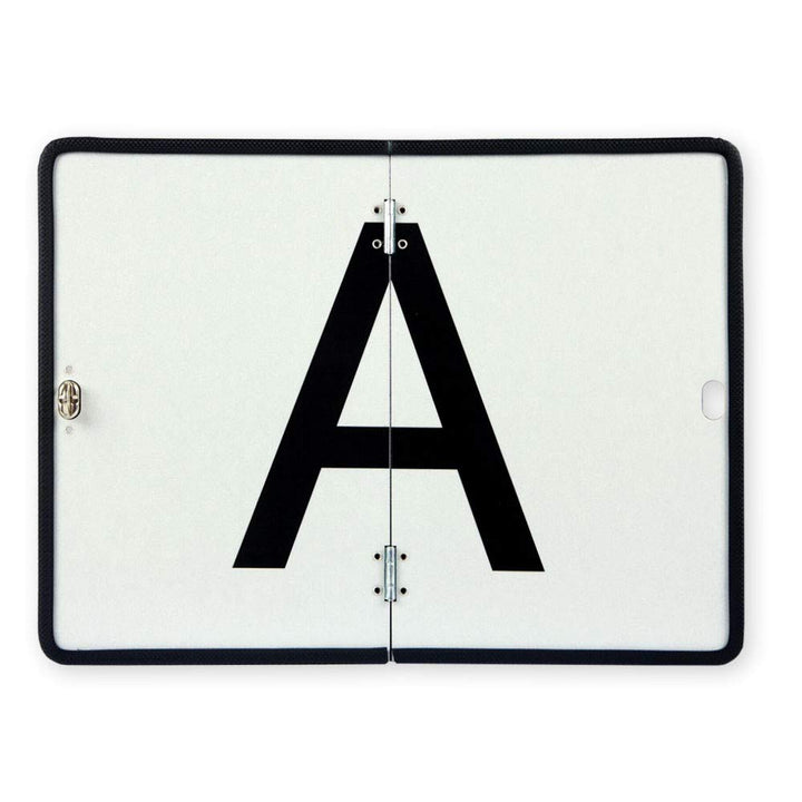 A-Tafel A-Schild für Abfalltransport auf Stahlblech vertikal klappbar mit Kantenschutz 400x300 mm Dr