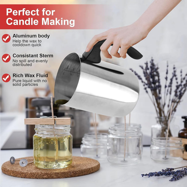 Aslanka Edelstahl Universal Schmelztopf, 900ml /32 Unzen Doppelkocher, 304 Edelstahl mit hitzebestän