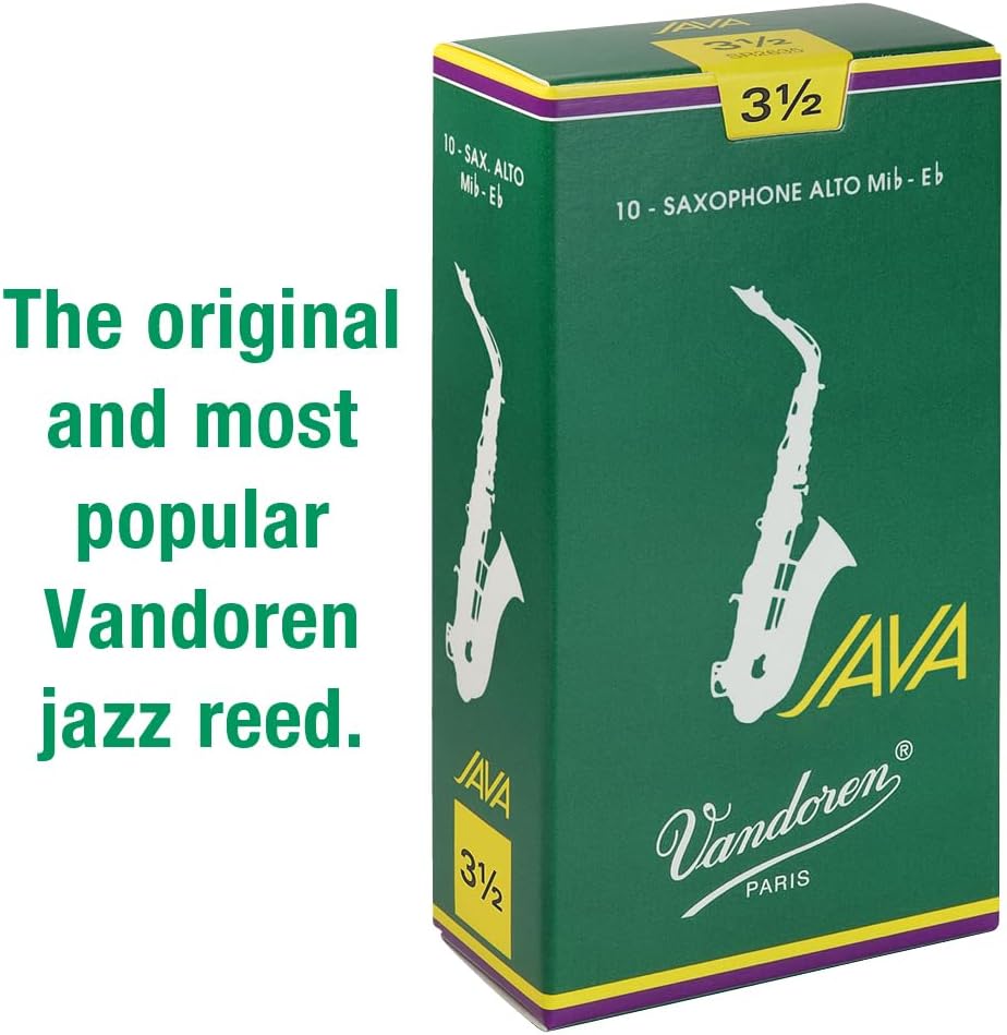 Vandoren SR2635 Java Alt Saxophon Blätter - 10 Einheiten Stärke 3.5, Stärke 3.5