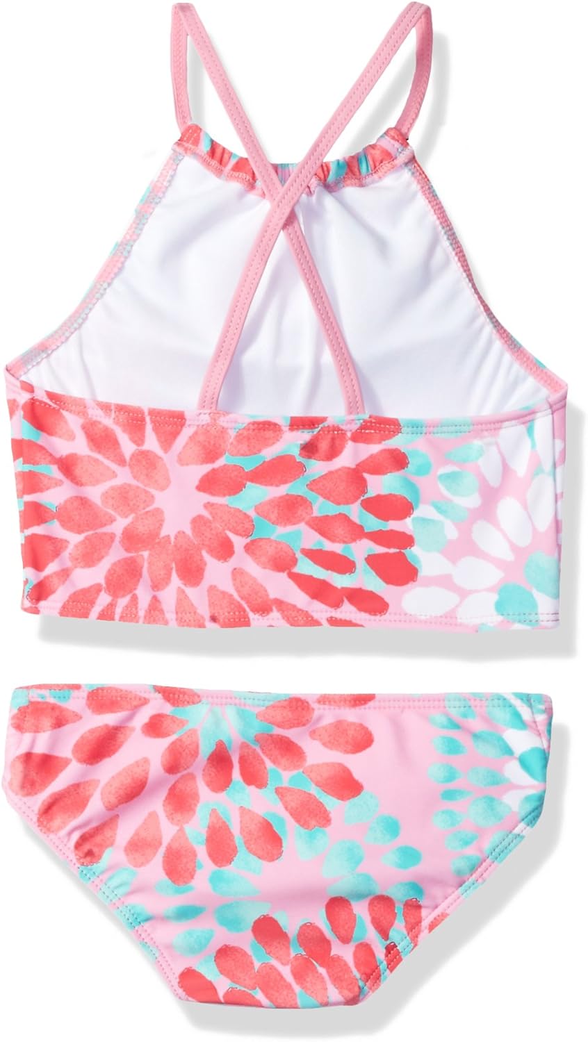 Kanu Surf Girls' Daisy Beach Sport Halter Tankini 2-Piece Swimsuit