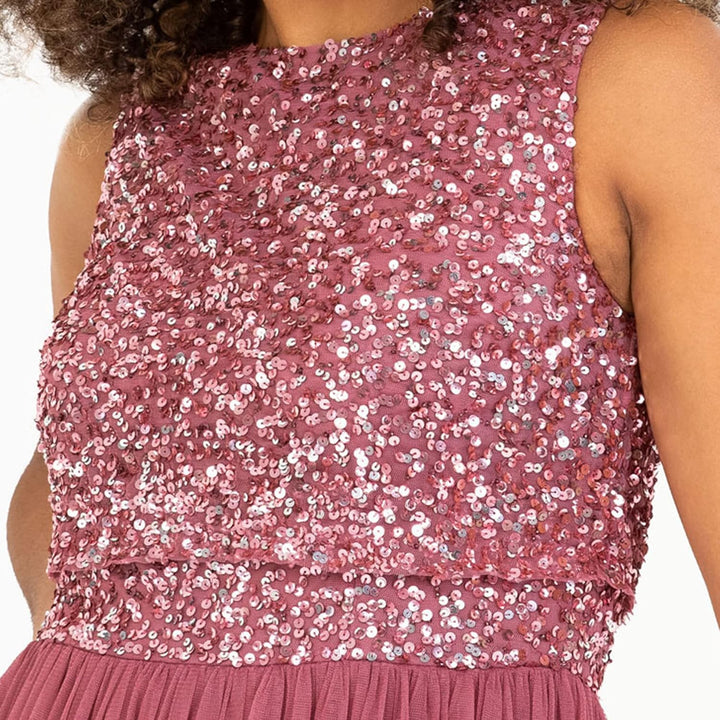 Maya Deluxe Damen Bridesmaid Dress Desert Rose 34, Desert Rose 34