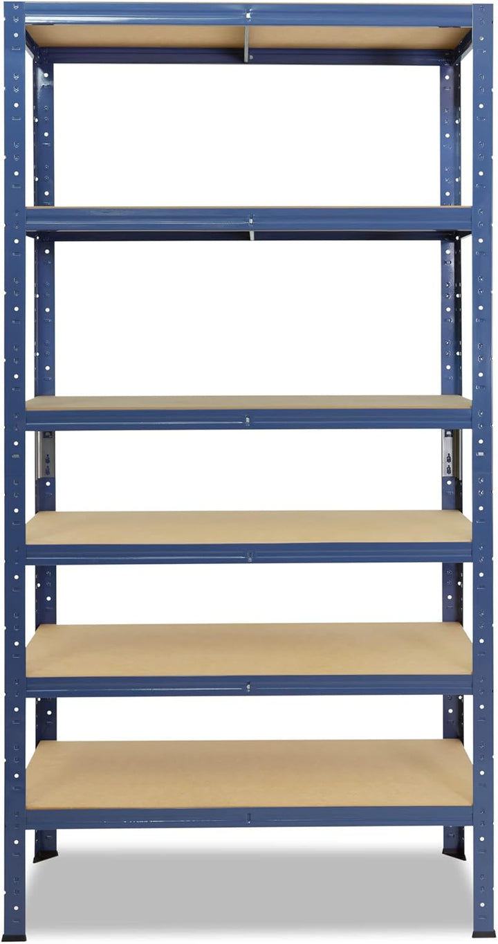shelfplaza® 180x40x30cm Home Schwerlastregal blau/Metallregal mit 6 Böden/Kellerregal Metall, Garage