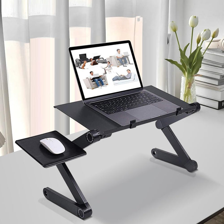 OHMG Laptop-Ständer, faltbar, für Laptop, Bett, Tablett, Leseständer, neigbar, für Sofa, Buch, Zeits